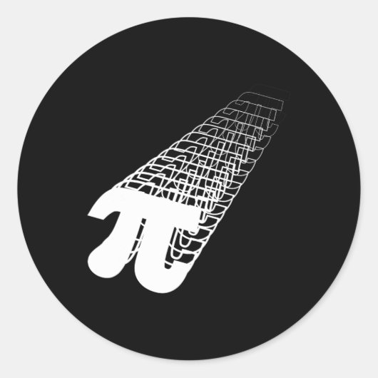 Sticker Rond Calcul de géométrie de jour Pi Trigonometry Study (Devant)