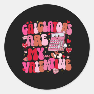 Sticker Rond Calculatrices Drôles Sont Mon Prof De Maths Saint
