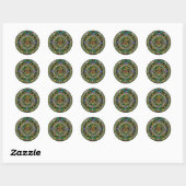 Sticker Rond Calendrier Aztec (Feuille)