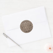 Sticker Rond Calendrier Aztec (Enveloppe)