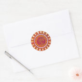 Sticker Rond Calendrier maya 2012 (Enveloppe)