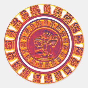Sticker Rond Calendrier maya 2012