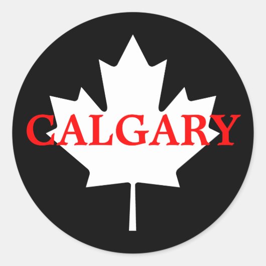 Sticker Rond Calgary (Devant)