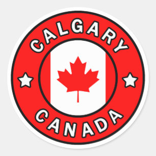 Sticker Rond Calgary Canada
