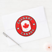 Sticker Rond Calgary Canada (Enveloppe)