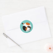 Sticker Rond Calico Cat (Enveloppe)