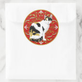 Sticker Rond Calico Cat Baroque (Sac)