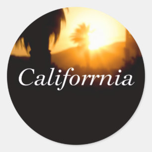 Sticker Rond California Dreamin’