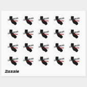 Sticker Rond California Vampire (Feuille)