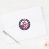 Sticker Rond Californie (Enveloppe)