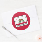 Sticker Rond Californie (Enveloppe)
