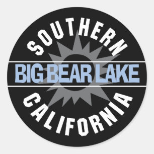 Sticker Rond Californie du Sud - Big Bear Lake