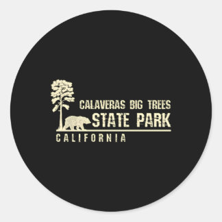 Sticker Rond Californie Pour Calaveras Big Trees State Park