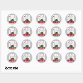 STICKER ROND CALIFORNIER (Feuille)