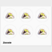 Sticker Rond Câlins de Nuit de Noces (Feuille)