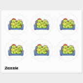Sticker Rond Câlins sur le Canapé (Feuille)