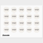 Sticker Rond Calligraphie arabe de Doua Ramadan (Feuille)