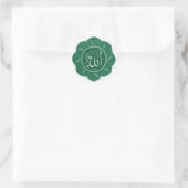 Sticker Rond Calligraphie arabe musulmane disant Allah (Sac)