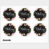 Sticker Rond Calligraphie de maquillage Script d'artiste Envelo (Feuille)