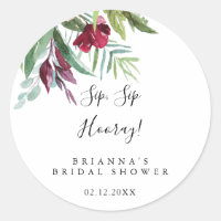 Calligraphie Tropical Sip Sip Hourra Enterrement d