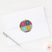 Sticker Rond calme et son ramadan - toutes couleurs (Enveloppe)