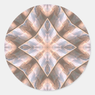 Sticker Rond Calques de coquillage