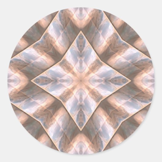 Sticker Rond Calques de coquillage (Devant)