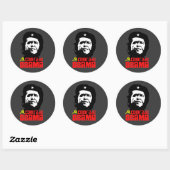 Sticker Rond Camarade Obama (Feuille)