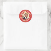 Sticker Rond Camarade Trump : La marionnette de Poutine - Illus (Sac)