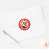 Sticker Rond Camarade Trump : La marionnette de Poutine - Illus (Enveloppe)