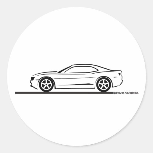 Sticker Rond Camaro 2010 (Devant)
