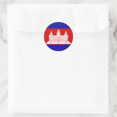 Sticker Rond cambodge (Sac)