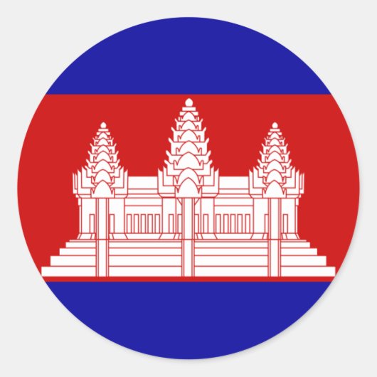 Sticker Rond cambodge (Devant)