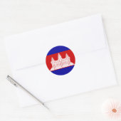 Sticker Rond cambodge (Enveloppe)