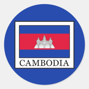 Sticker Rond Cambodge