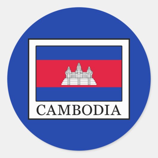 Sticker Rond Cambodge (Devant)