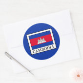 Sticker Rond Cambodge (Enveloppe)