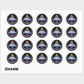 Sticker Rond Cambodge (Feuille)