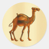 Sticker Rond Camel (Devant)
