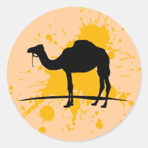 Sticker Rond Camel
