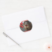 STICKER ROND CAMEL VALENTINE - PORTEFEUILLE - KISS ME! (Enveloppe)