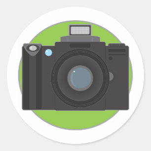Sticker Rond Caméra