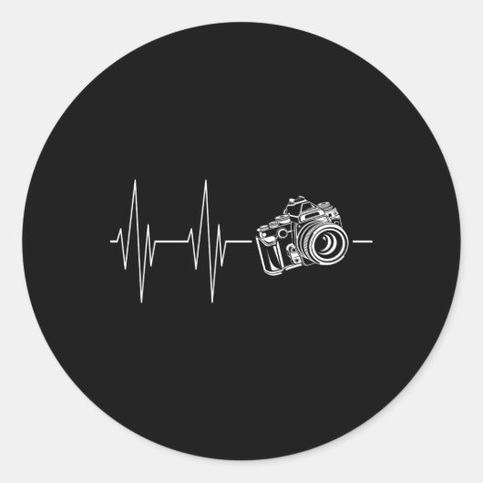 Sticker Rond Camera Hebeat Photographie Dans L'Adn (Devant)
