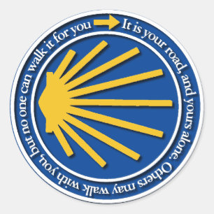 Sticker Rond Camino de Santiago