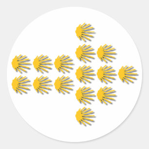 Sticker Rond Camino de Santiago