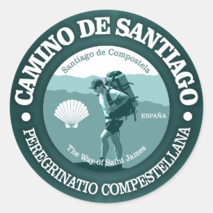 Sticker Rond Camino de Santiago