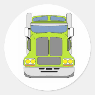 Sticker Rond camion à mât vert