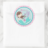 Sticker Rond Camion d'anniversaire de Brunette Lumière (Sac)