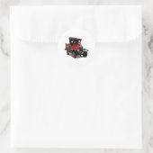 Sticker Rond Camion de dessin (Sac)