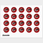 Sticker Rond Camion de hockey (Feuille)
